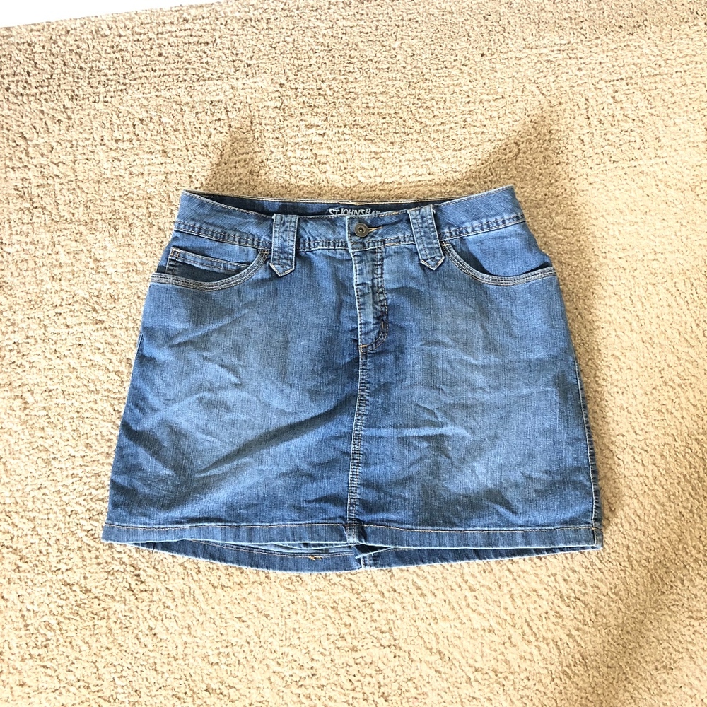 St. john bay denim skirt